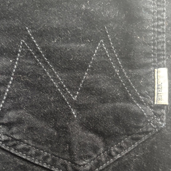MOTHER Black Skinny Jeans velvet - Picture 3 of 8
